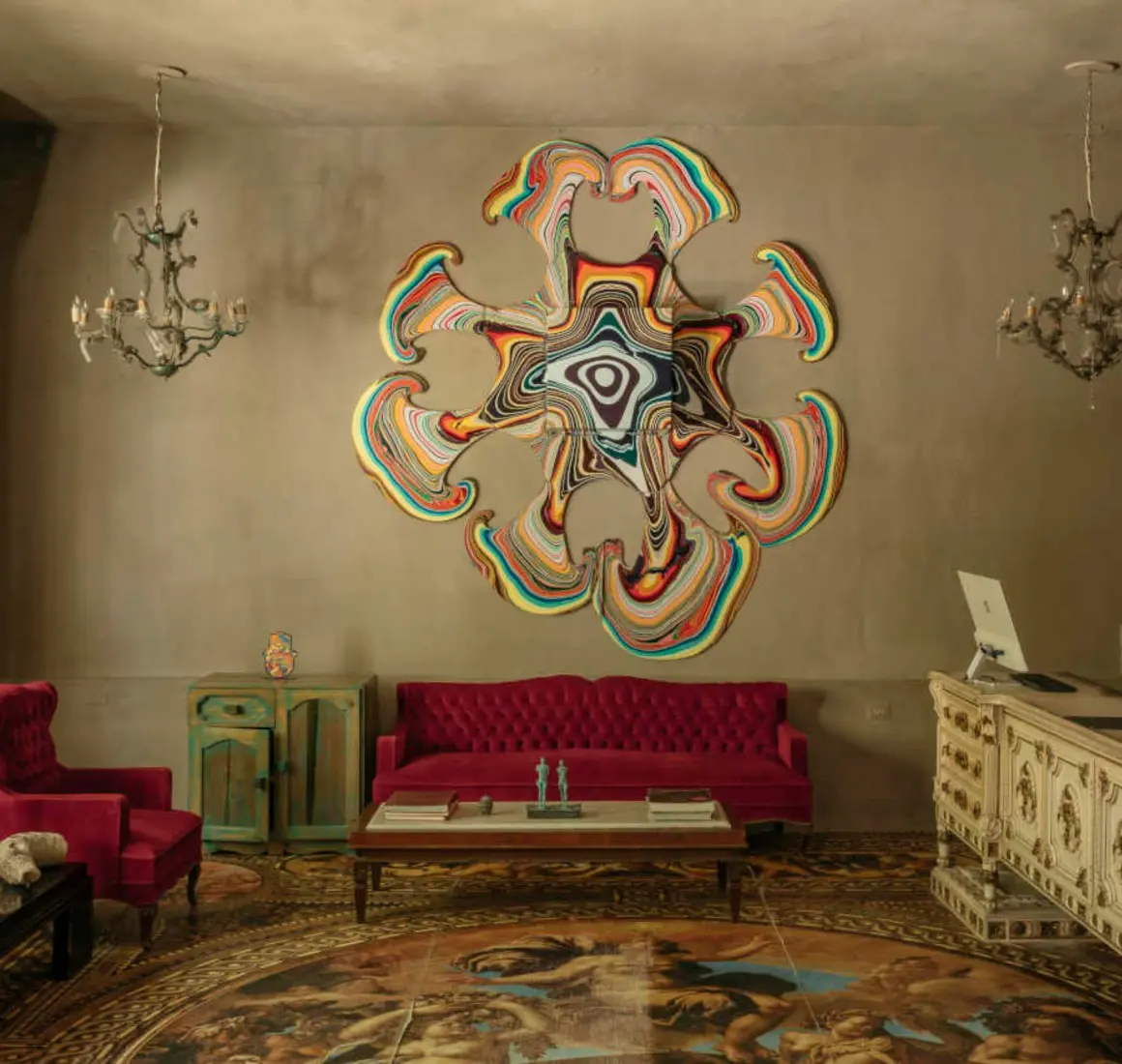 reception lobby at Casa Malca