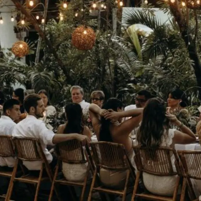 wedding reception at Casa Violeta