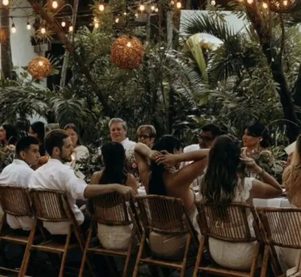 wedding reception at Casa Violeta