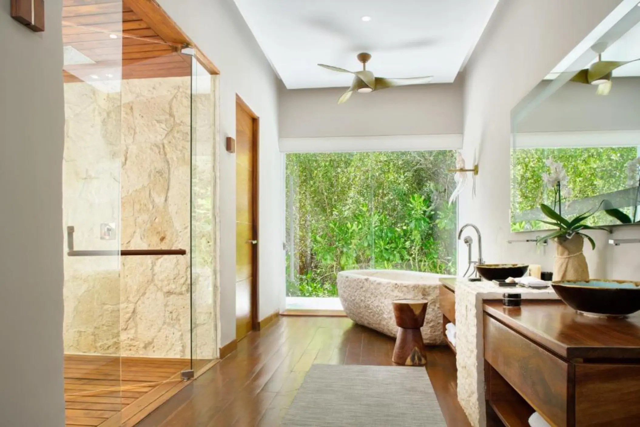presidential villa bathroom at Chable Maroma