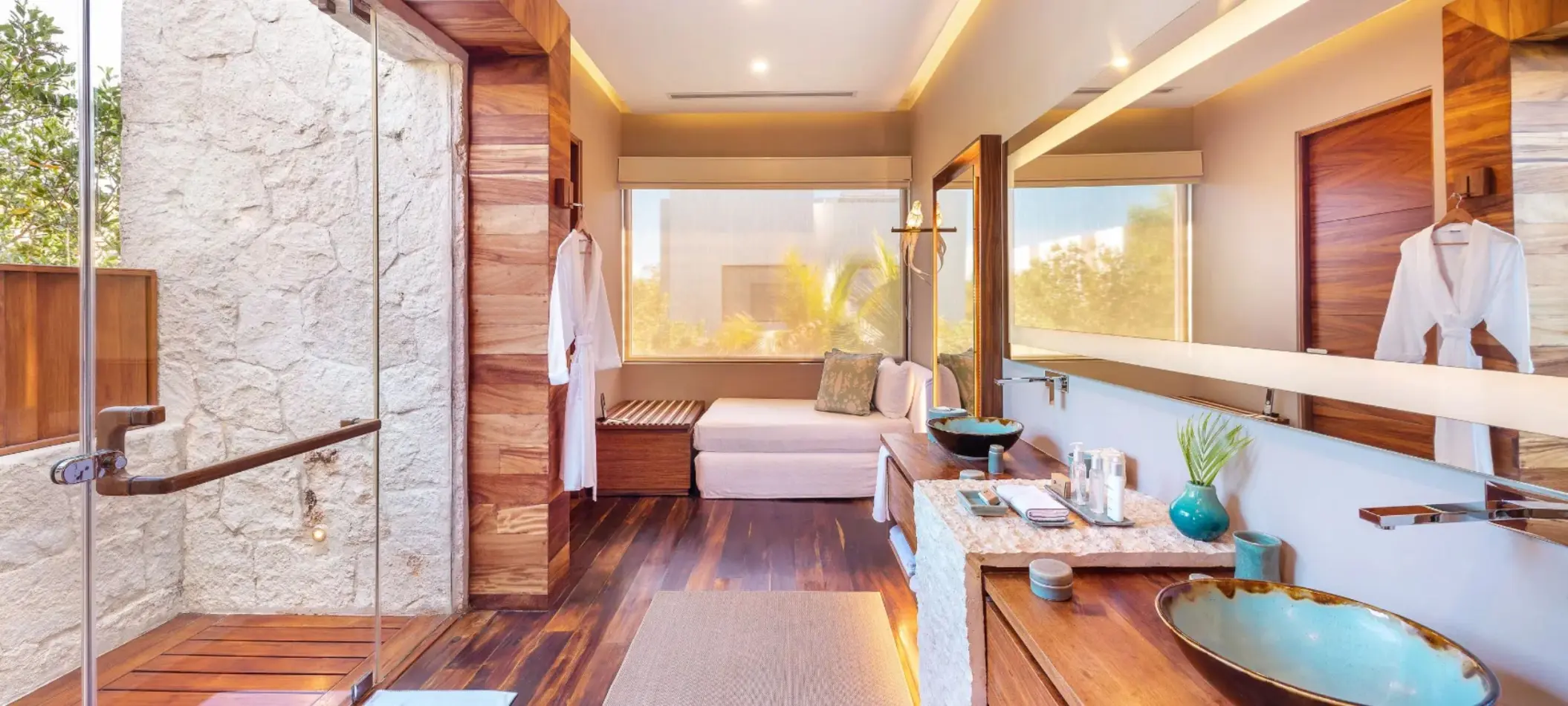 washroom of suite at Chable Maroma