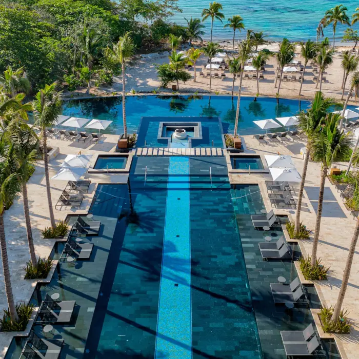 aerial view of Conrad Tulum