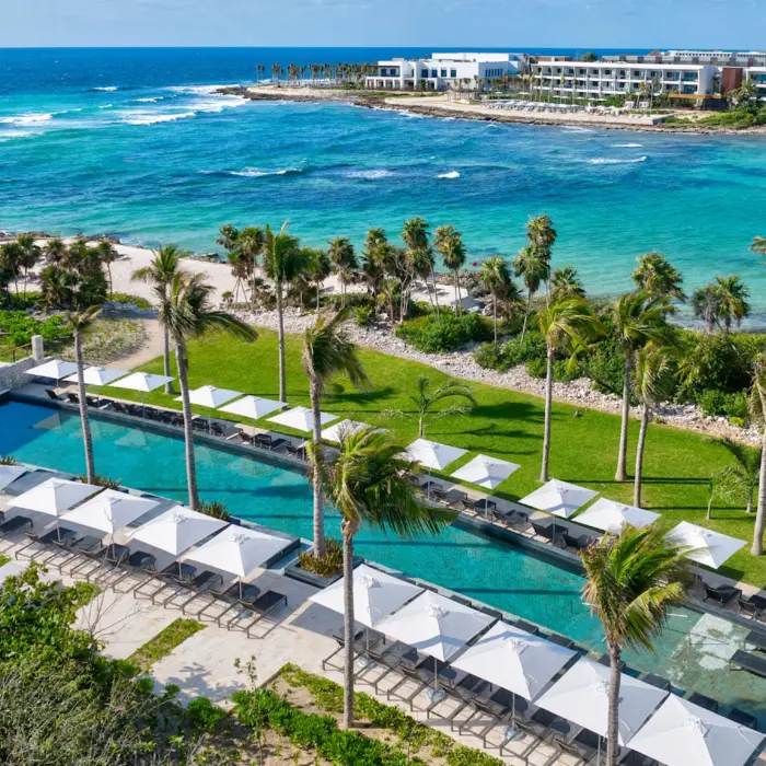 aerial view of Conrad Tulum