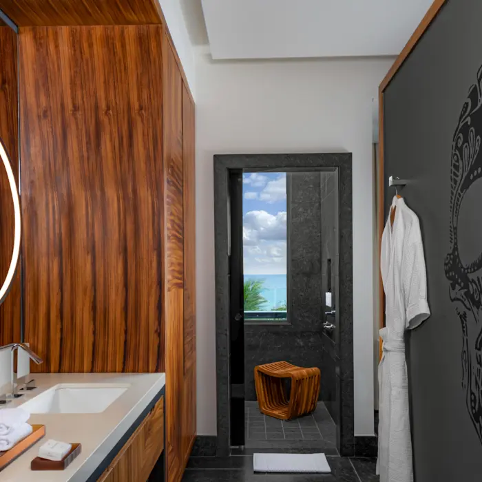 bathroom of suite at Conrad Tulum