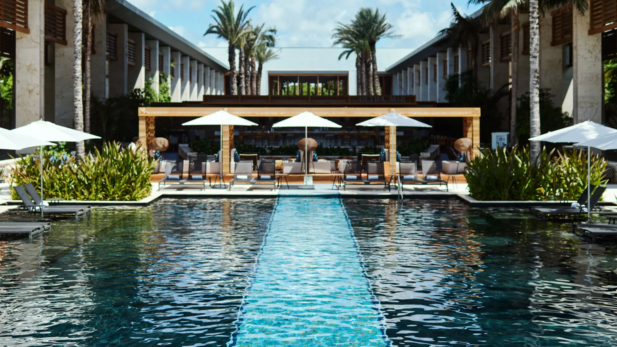 main pool at Conrad Tulum