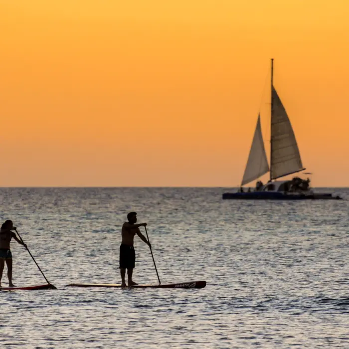 kayaking and sailing at Conrad Tulum