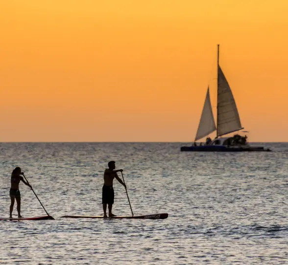 kayaking and sailing at Conrad Tulum