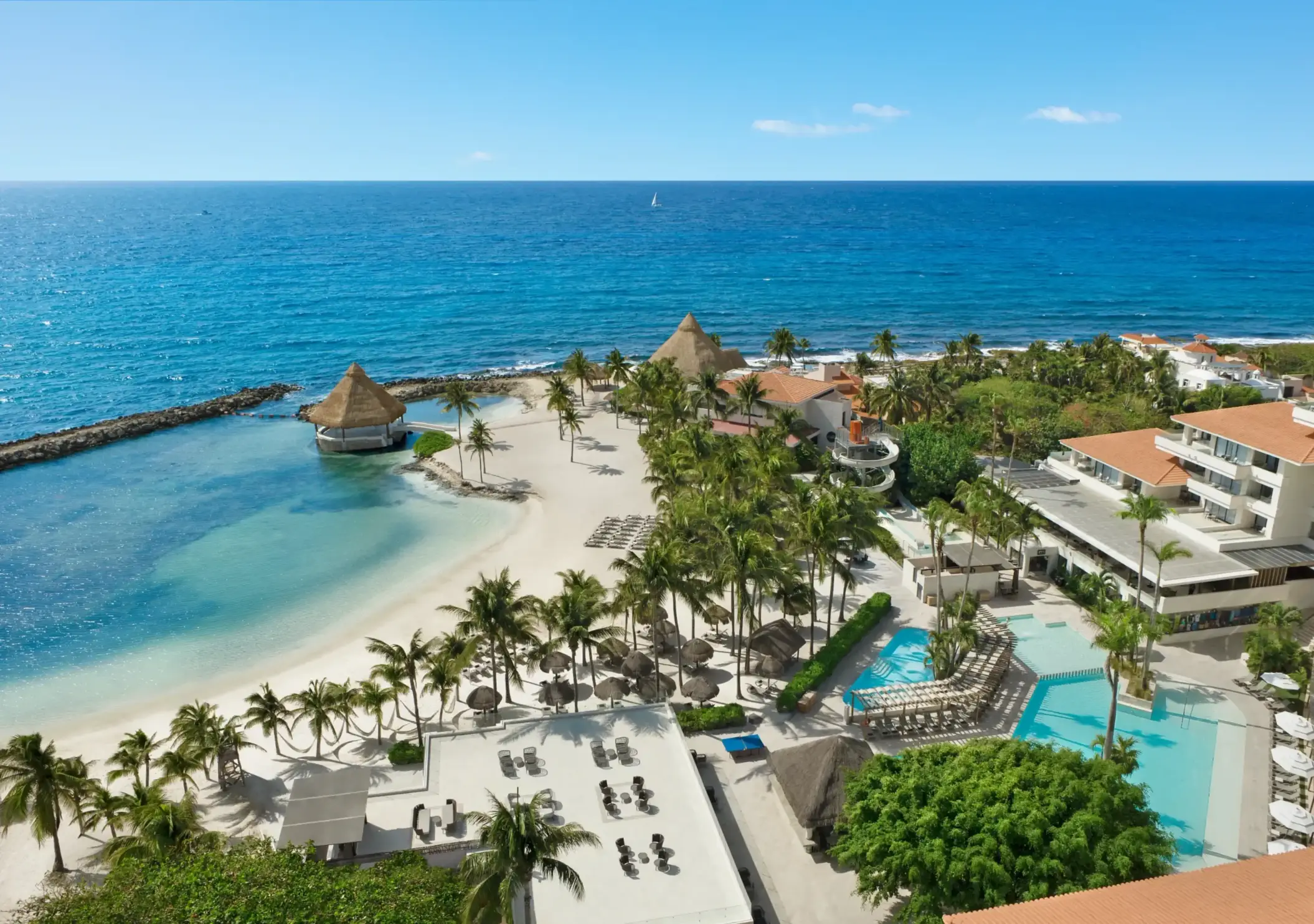 This is what “vacation mode” looks like from above. Pristine beach? Check. Turquoise water? Double check.