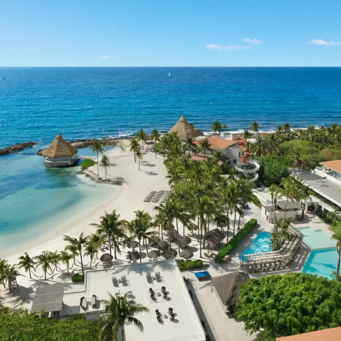 This is what “vacation mode” looks like from above. Pristine beach? Check. Turquoise water? Double check.