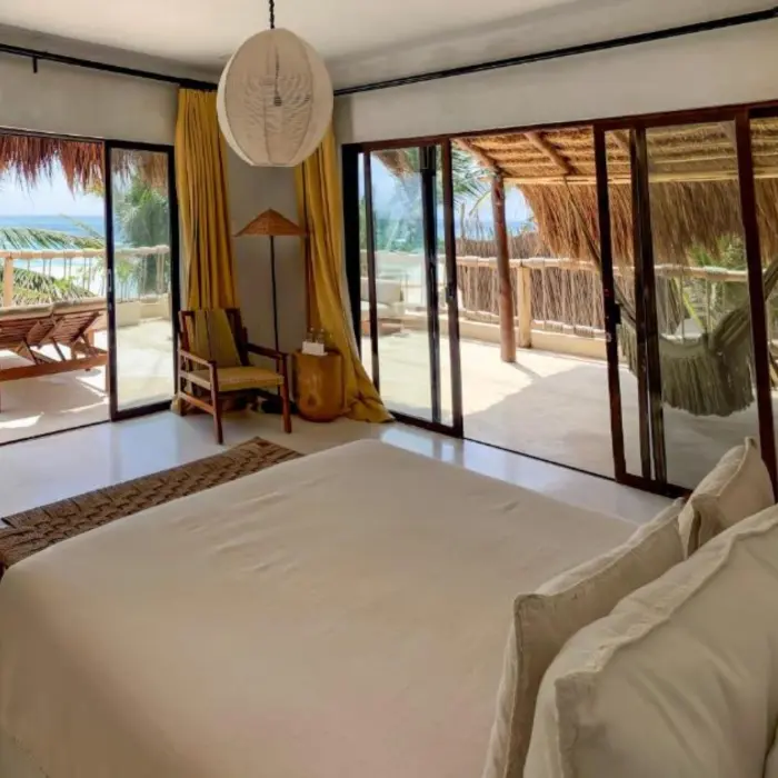 oceanfront master suite at dune boutique hotel tulum