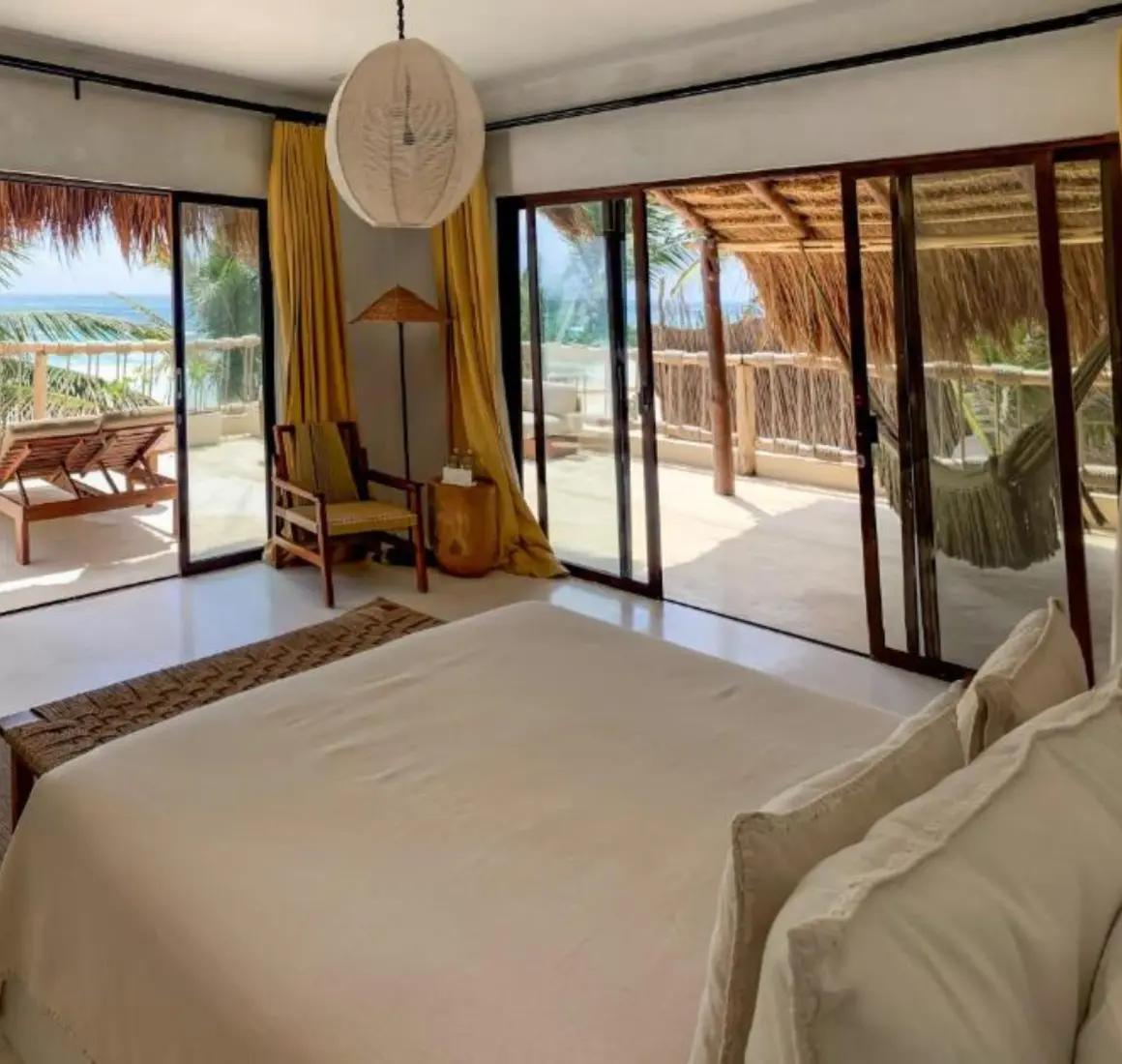 oceanfront master suite at dune boutique hotel tulum