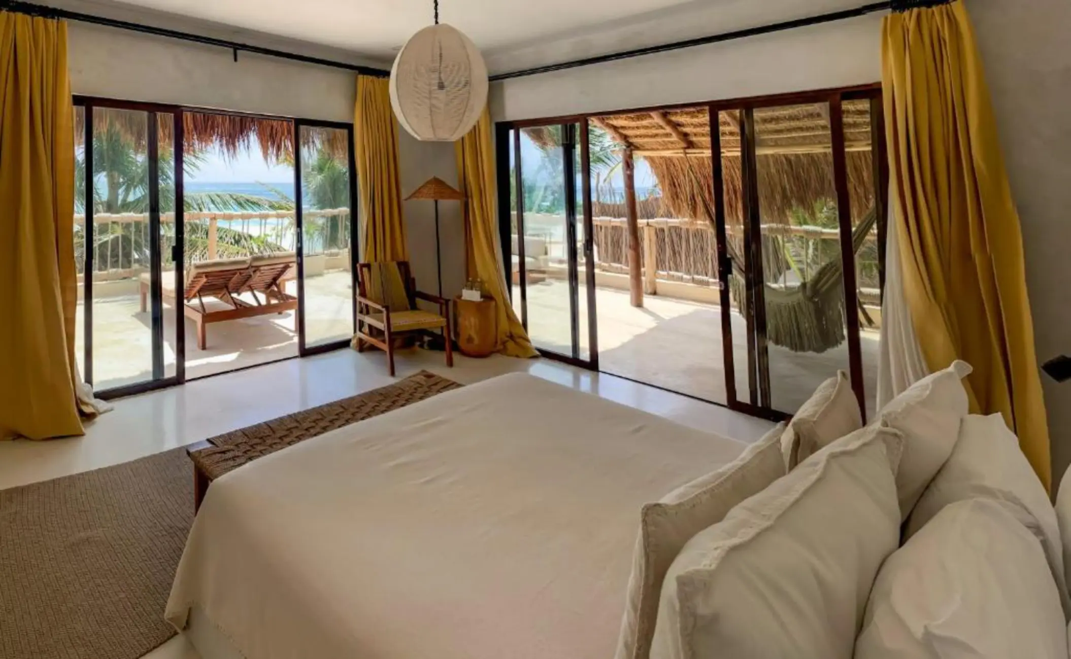 oceanfront master suite at dune boutique hotel tulum