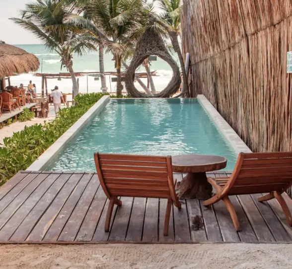 pool at dune boutique hotel tulum