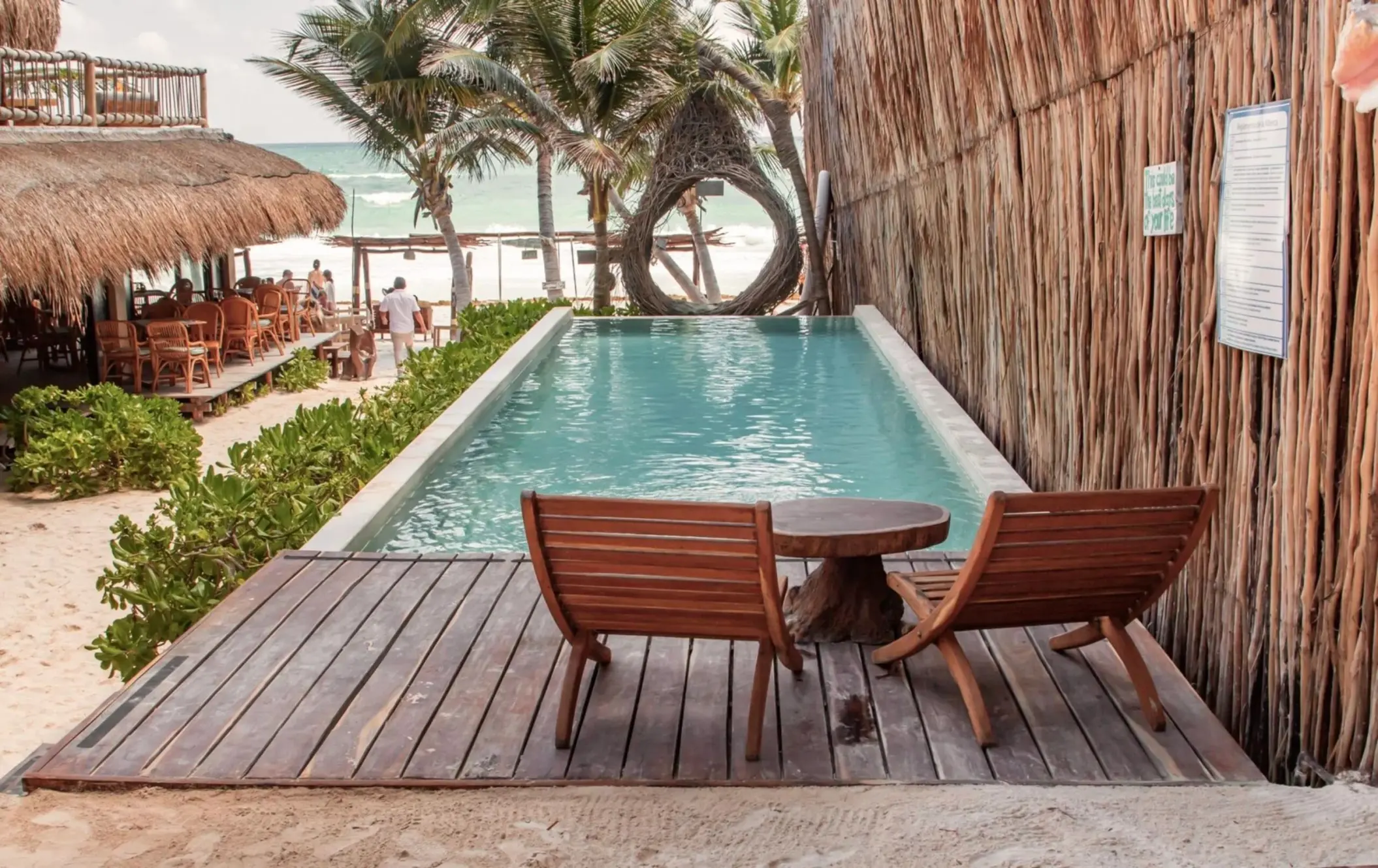 pool at dune boutique hotel tulum