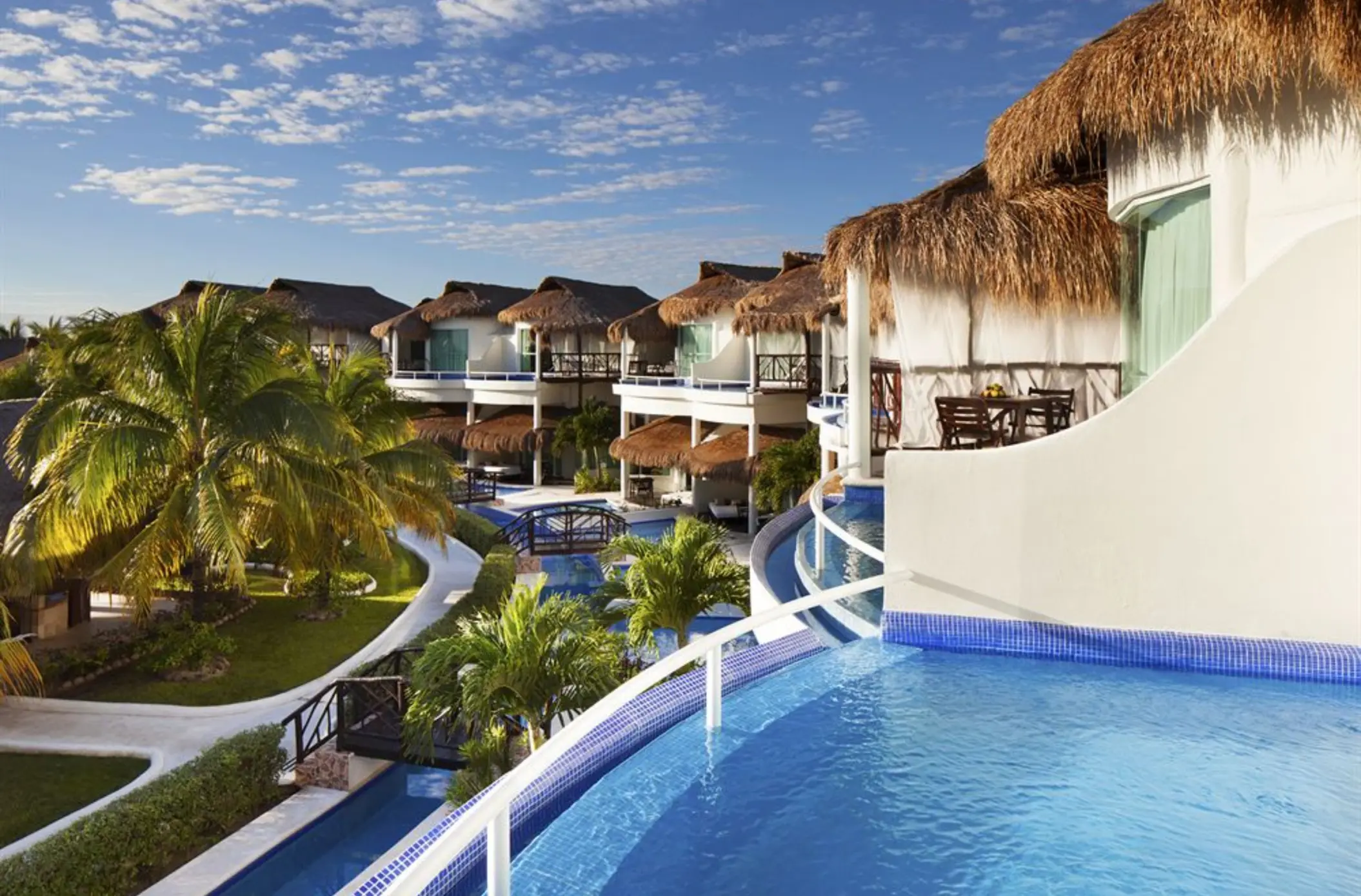 casitas with private pools and resort gardens at El Dorado Casitas Royale