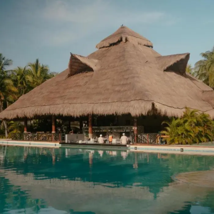 swim up bar at El Dorado Casitas Royale