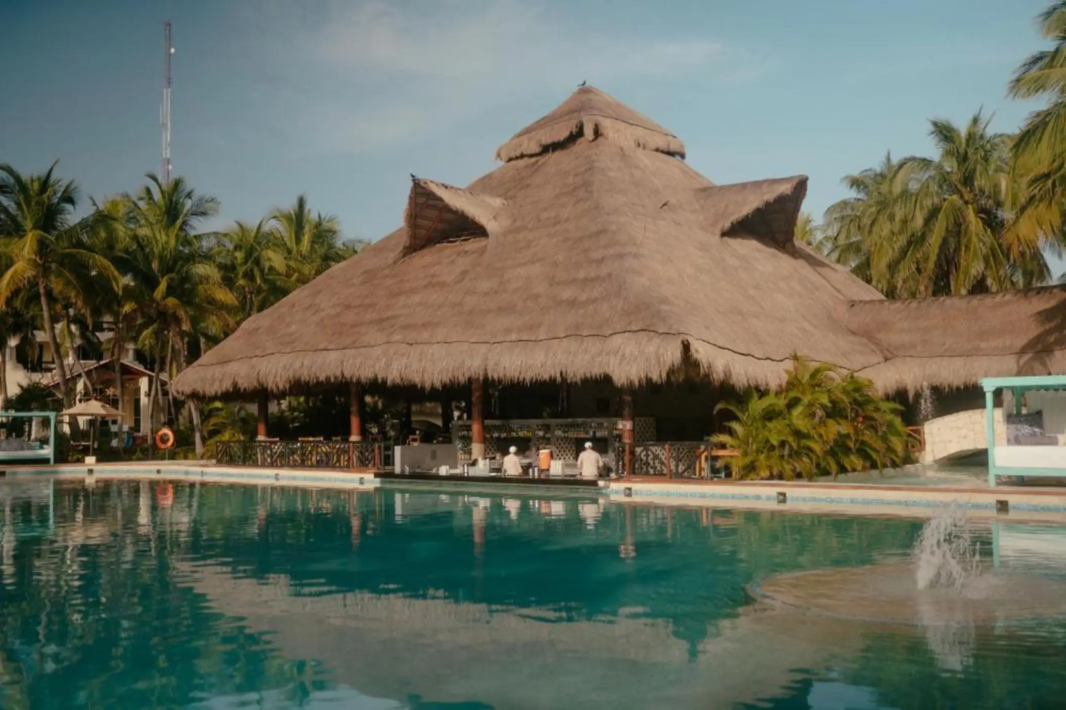 swim up bar at El Dorado Casitas Royale