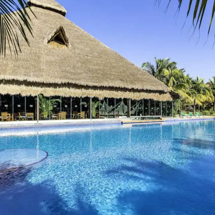 pool and poolside restaurant at El Dorado Royale