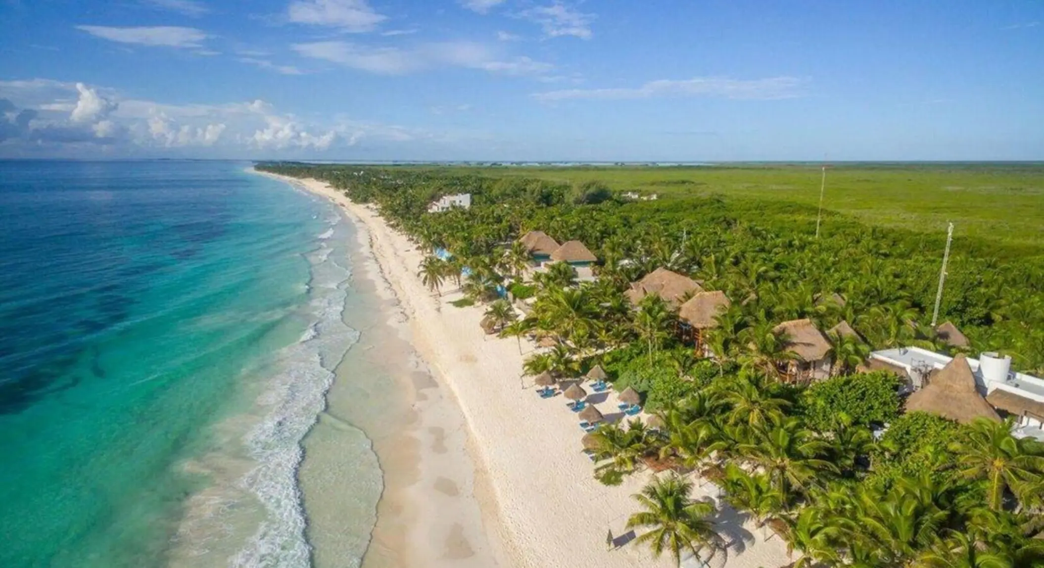 aerial view of Encantada Tulum