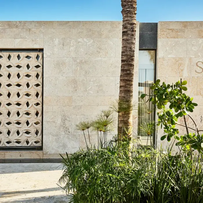 sana spa entrance at Etereo Riviera Maya