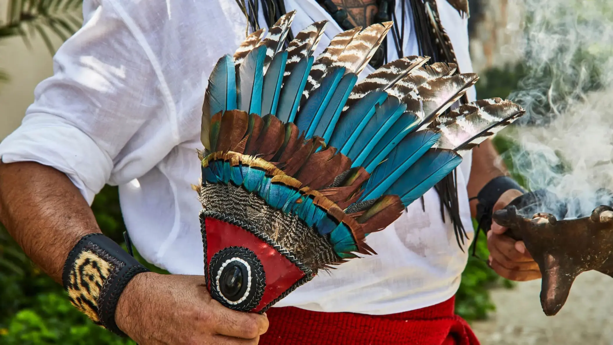 traditional mayan ritual at Etereo Riviera Maya