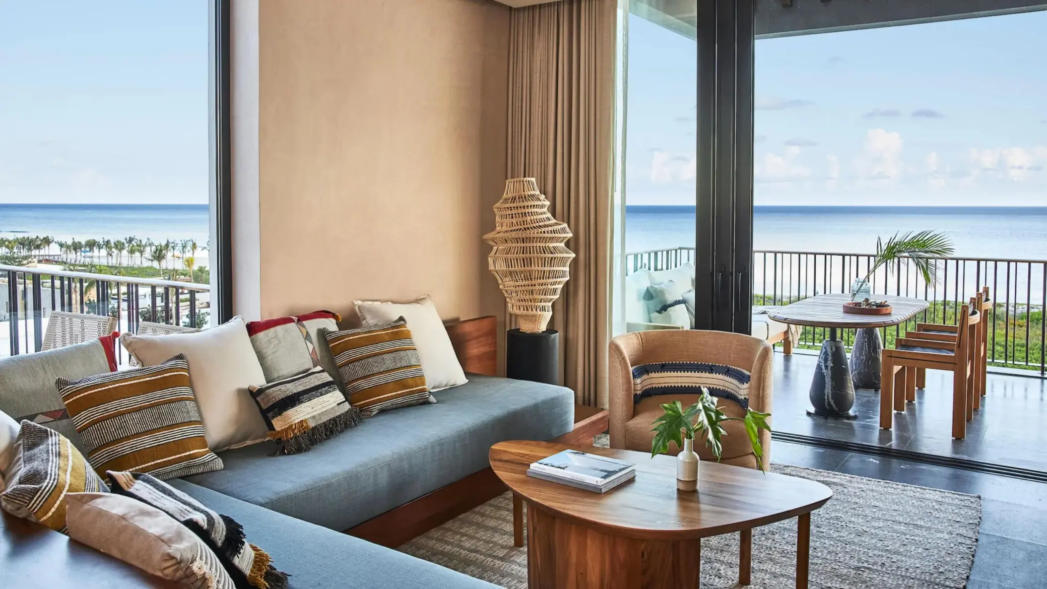 two bedroom guest house with stunning sea views at Etereo Riviera Maya