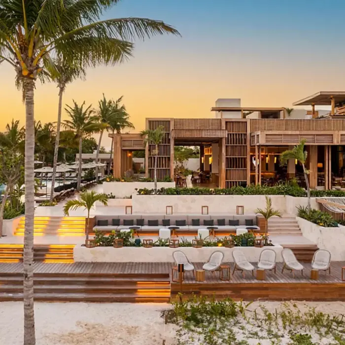 beach club at Fairmont Mayakoba