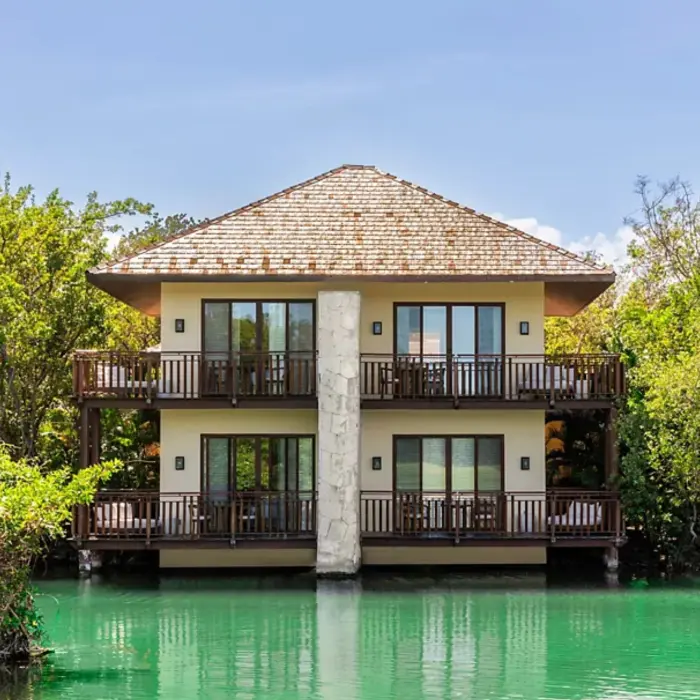 overwater suites at Fairmont Mayakoba