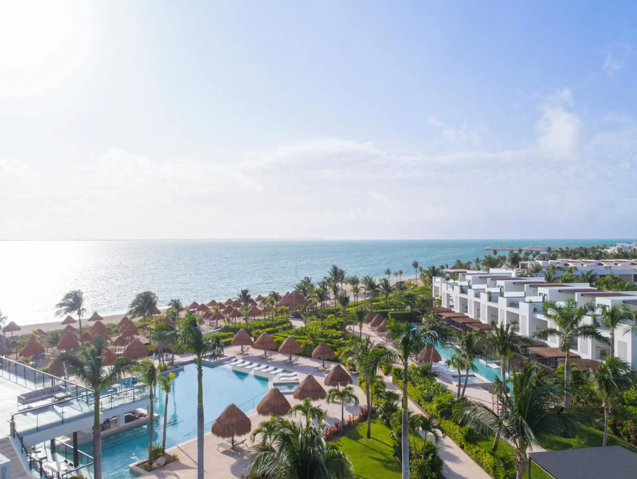 aerial view of finest playa mujeres