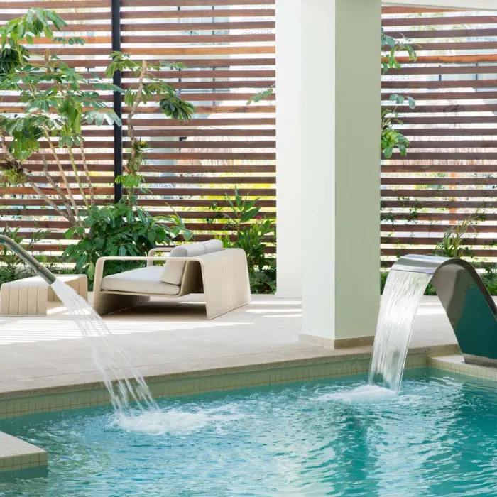 hydrotherapy area at the spa at finest playa mujeres