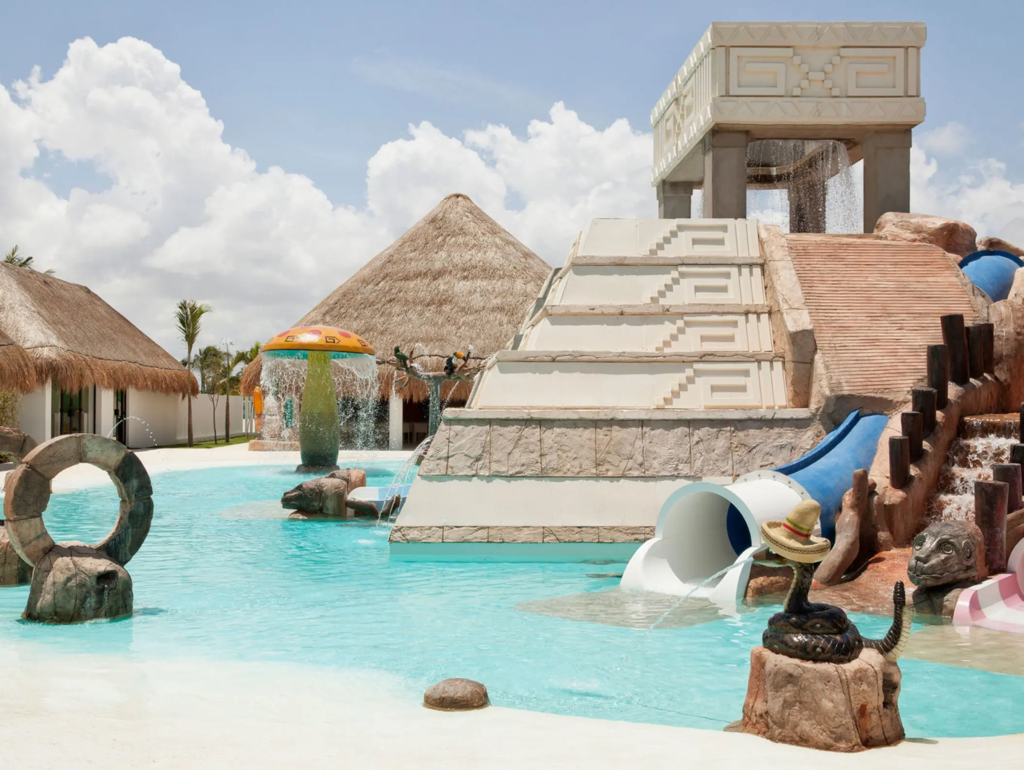kids club water park at finest playa mujeres