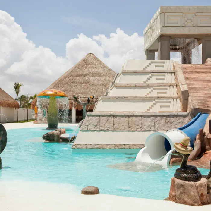 kids club water park at finest playa mujeres