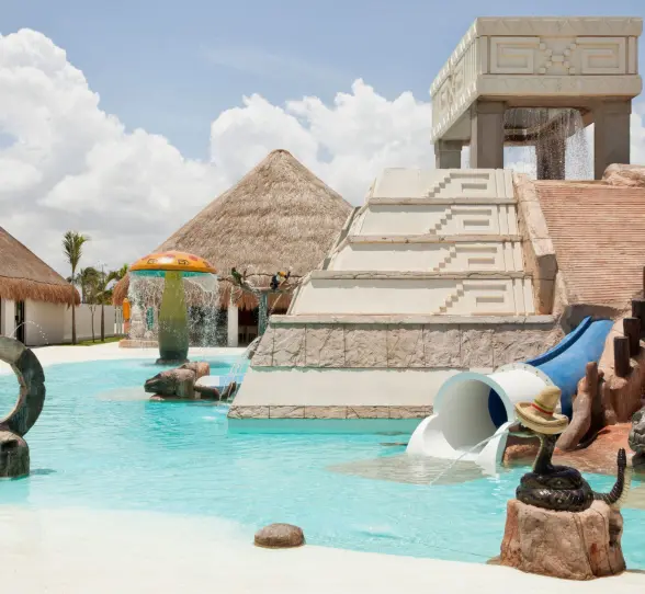 kids club water park at finest playa mujeres