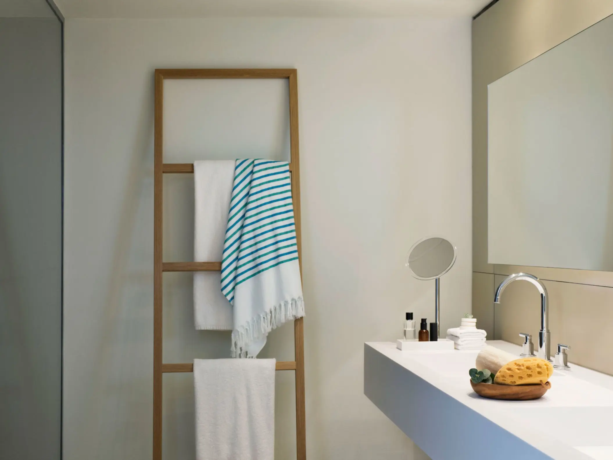 spa like bathroom of a suite at finest playa mujeres