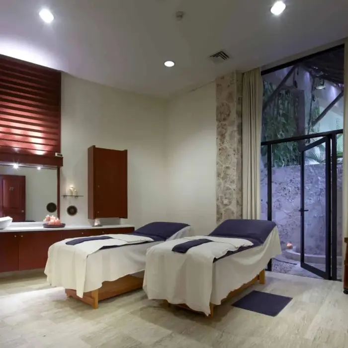 massage cabin at the spa at grand palladium kantenah