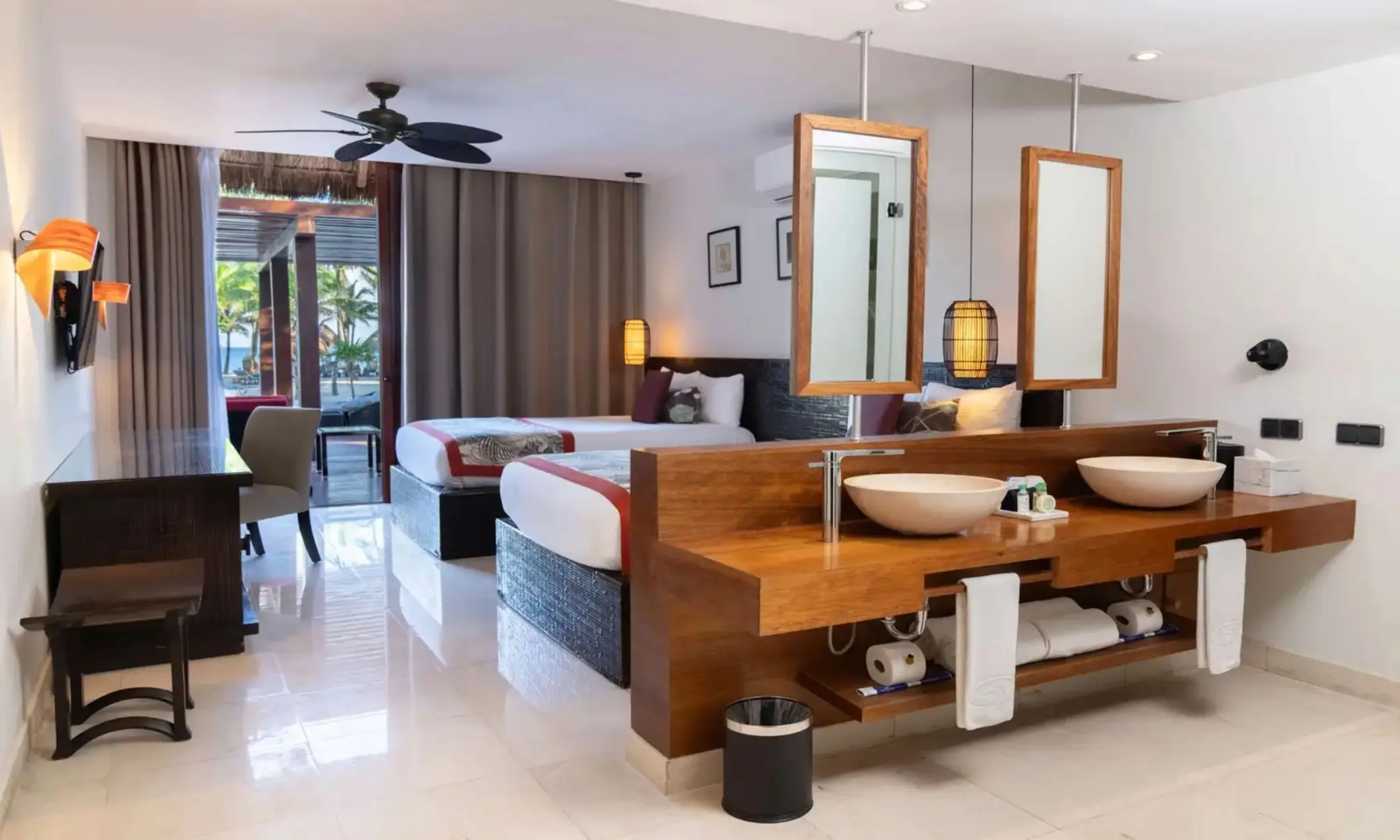 suite with two beds at grand palladium kantenah