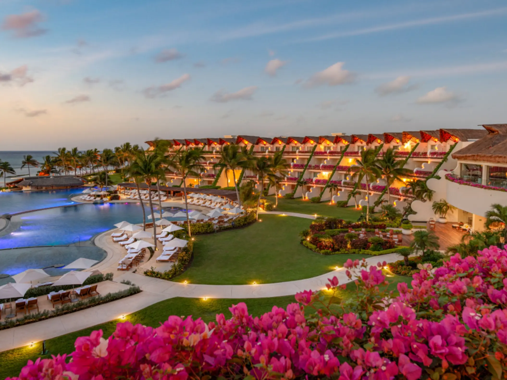 grand velas riviera maya resort aerial view