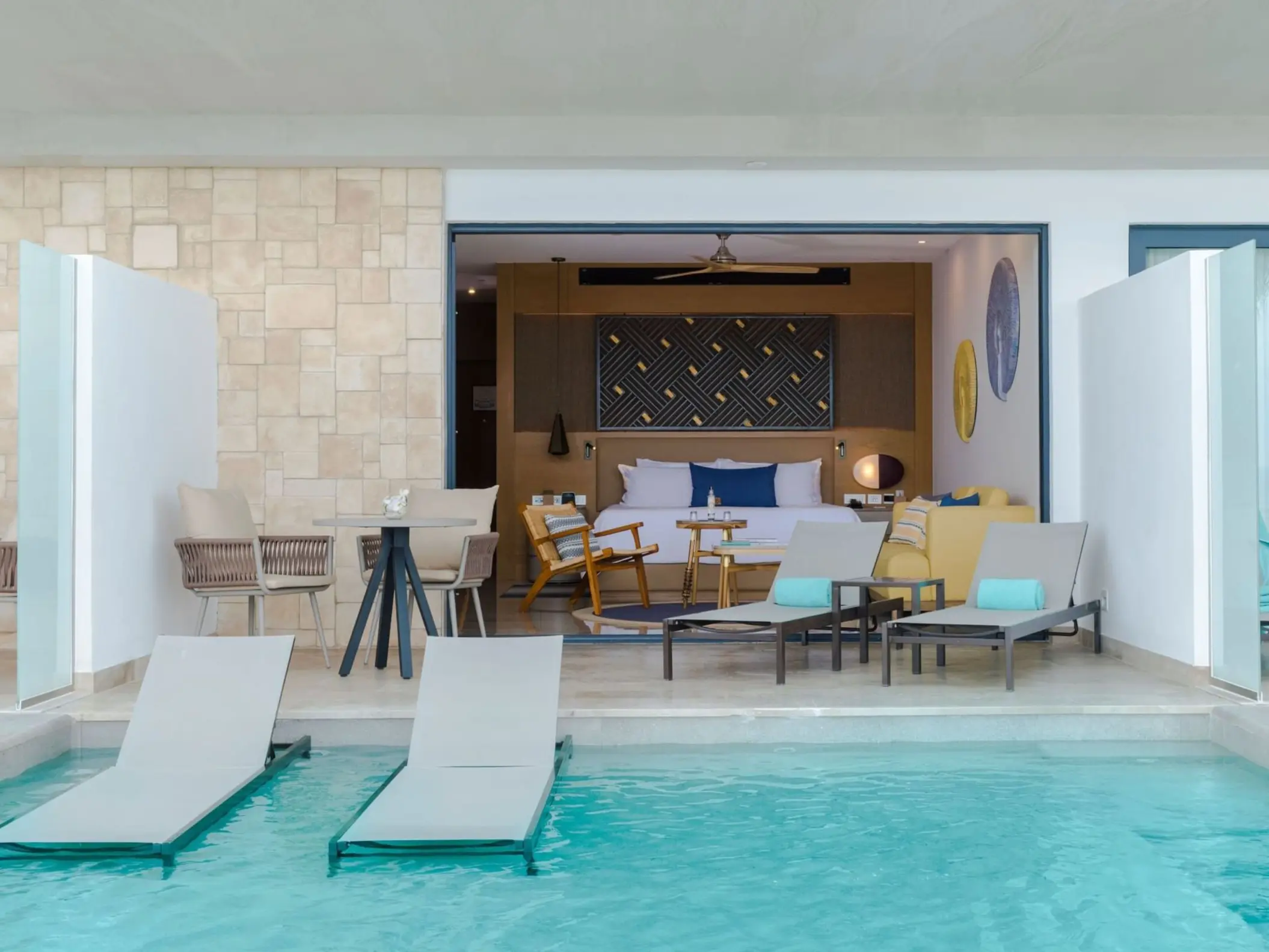 exterior of swim out suite at Haven Riviera Cancun