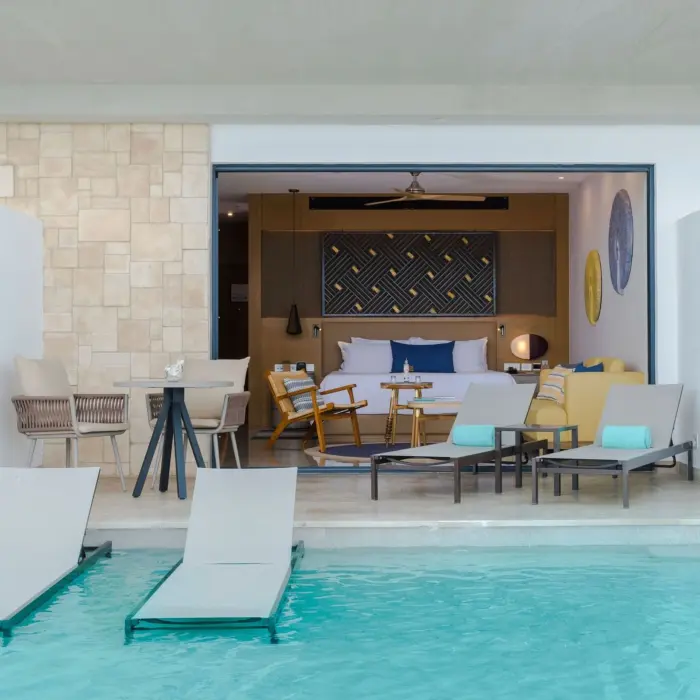 exterior of swim out suite at Haven Riviera Cancun