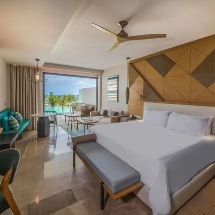 partial ocean view suite at Haven Riviera Cancun