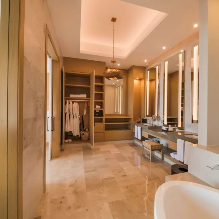 bathroom of presidential suite at Haven Riviera Cancun