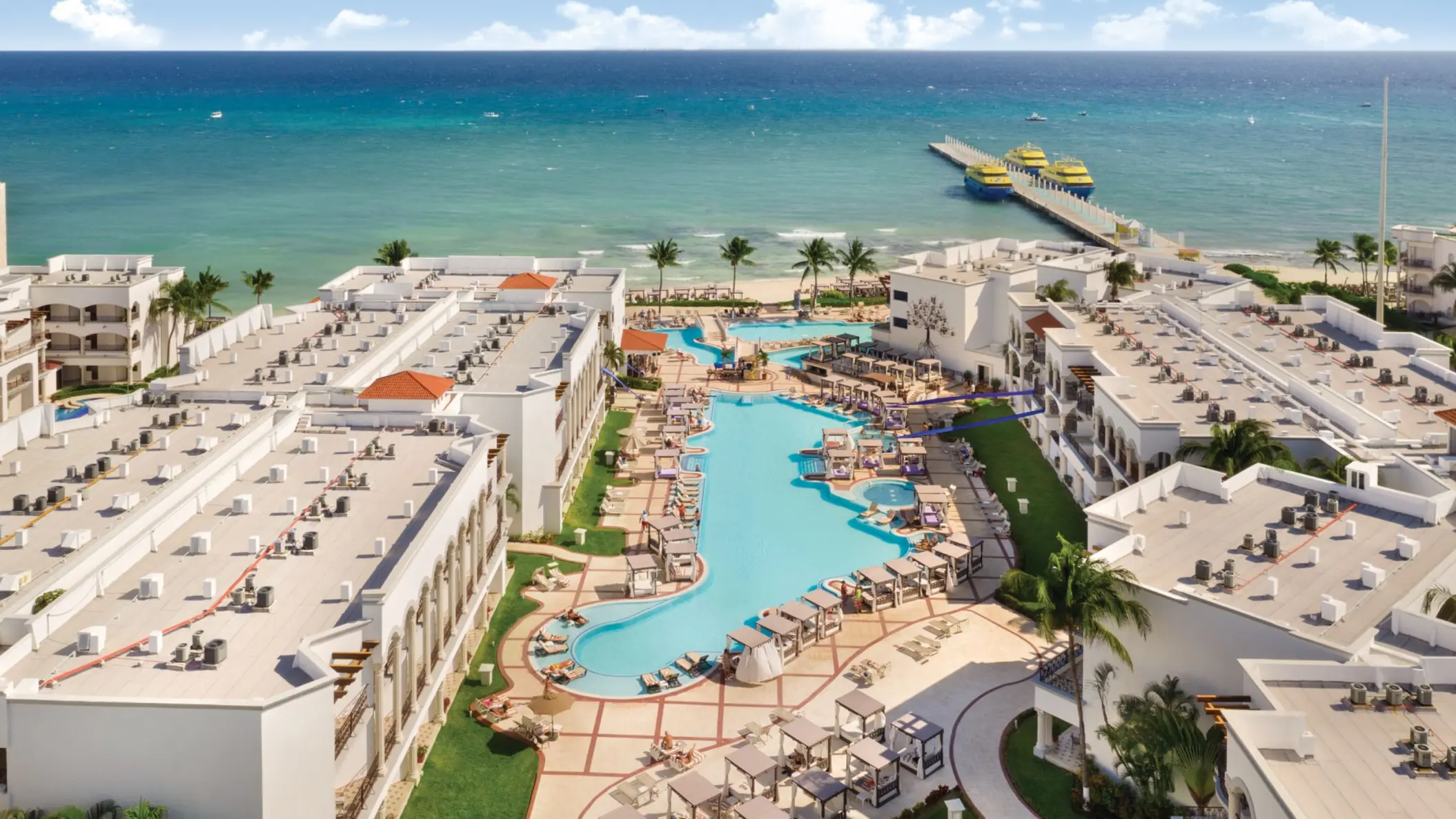 aerial view of Hilton Playa del Carmen