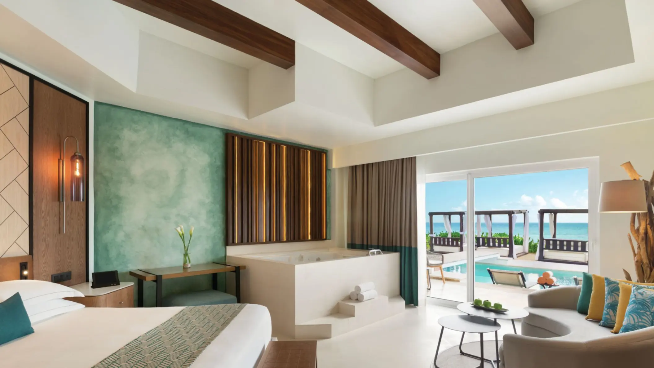 Hilton Playa del Carmen Junior Suite Swim Up Oceanfront King