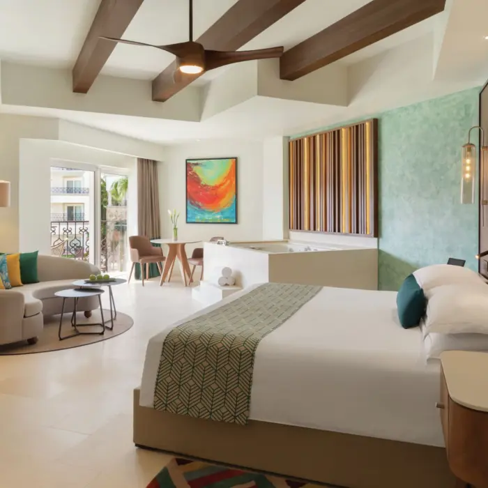 Junior Suite Garden View King at Hilton Playa del Carmen