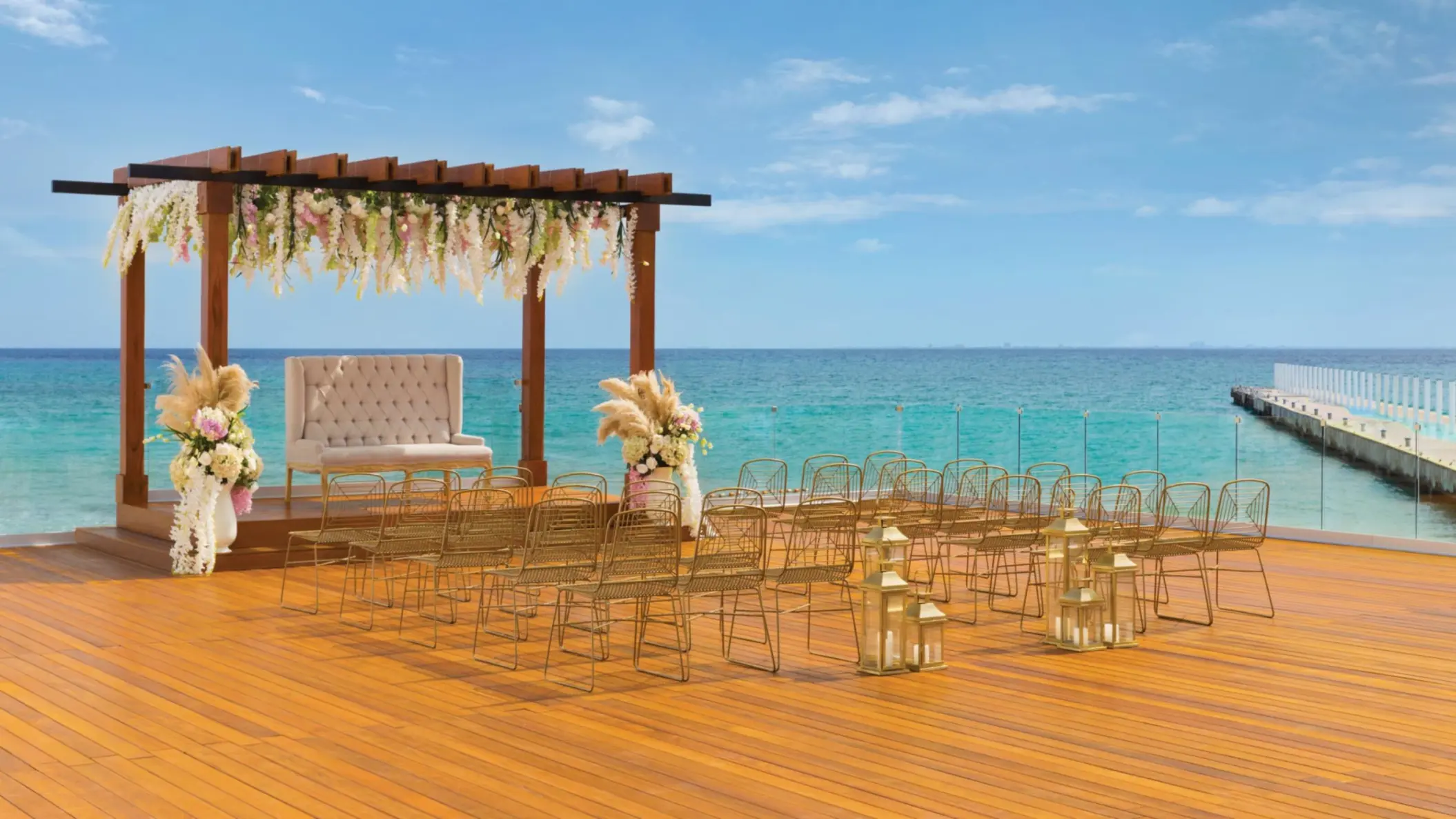 Wedding Terrace venue at Hilton Playa del Carmen