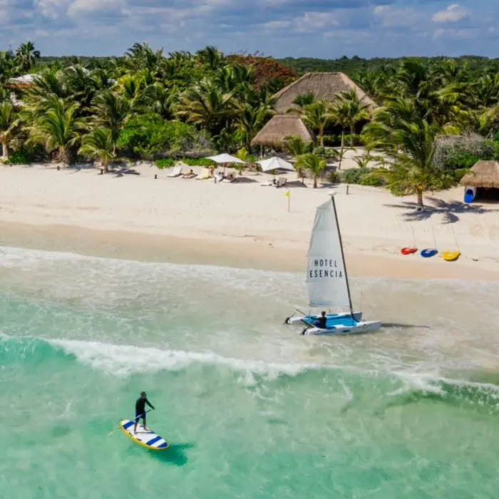 beach activities and water sports at Hotel Esencia
