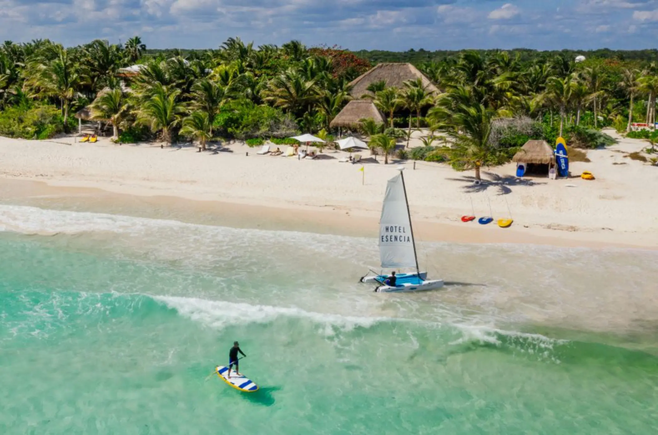 beach activities and water sports at Hotel Esencia