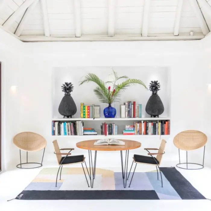 reading nook at Hotel Esencia