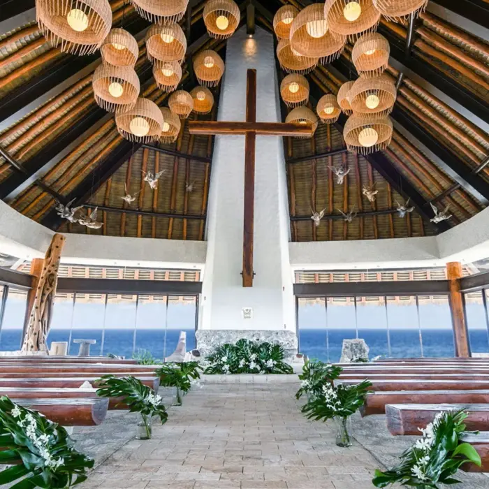 chapel venue at Hotel Xcaret Mexico