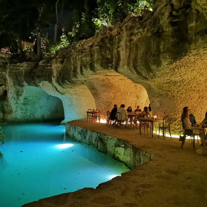 las cuevas restaurant at Hotel Xcaret Mexico